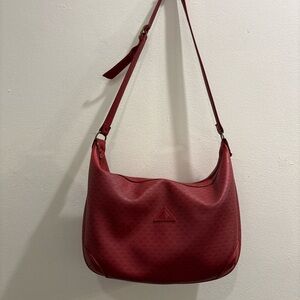 Liz Claiborne Burgundy Shoulder Bag with Adjustable Strap